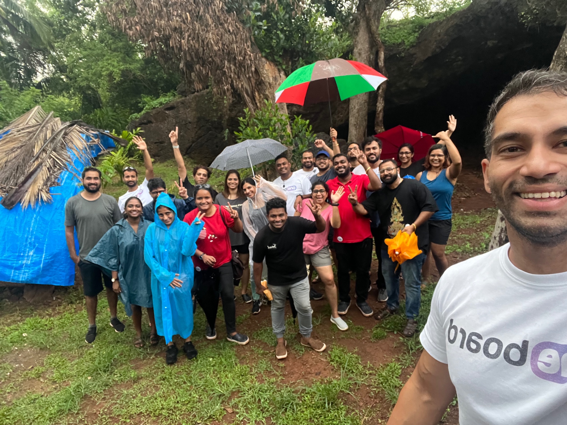 The OneBoard team on a monsoon offsite in Goa